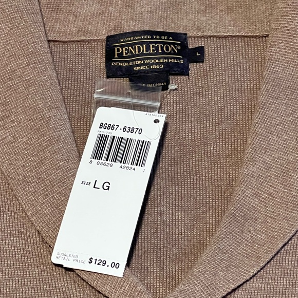Men’s Oatmeal Pendleton Cardigan - Large - New with Tags - Picture 3 of 3